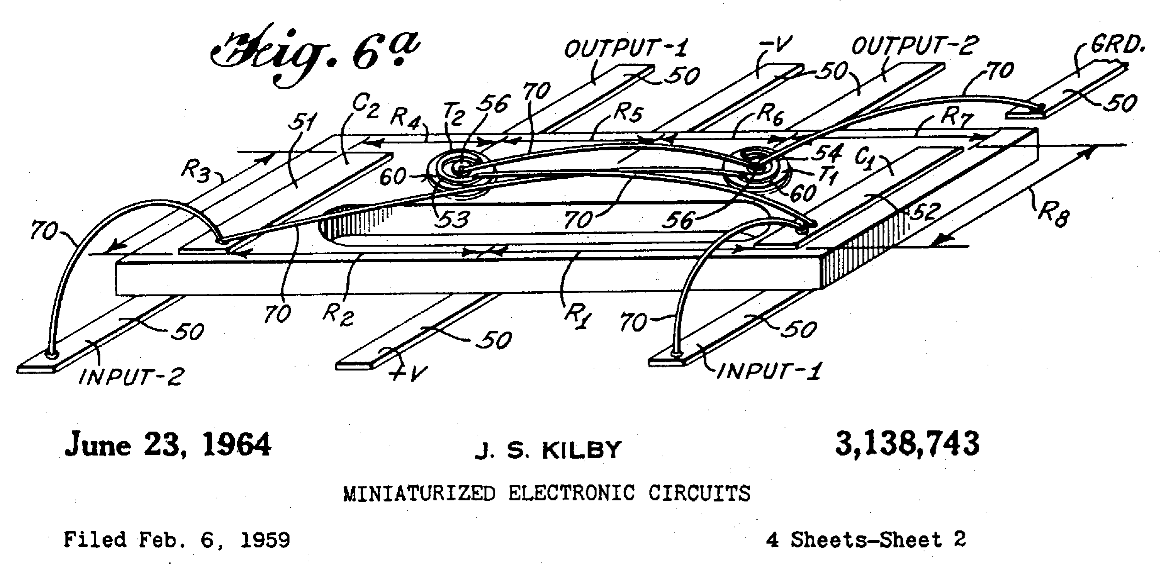 Kirby特許(1959)の中の図